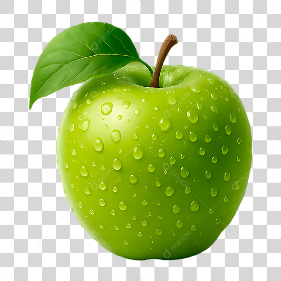 Maçã Verde PNG Transparente