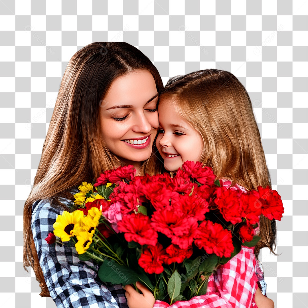 Mãe e Filha PNG Transparente