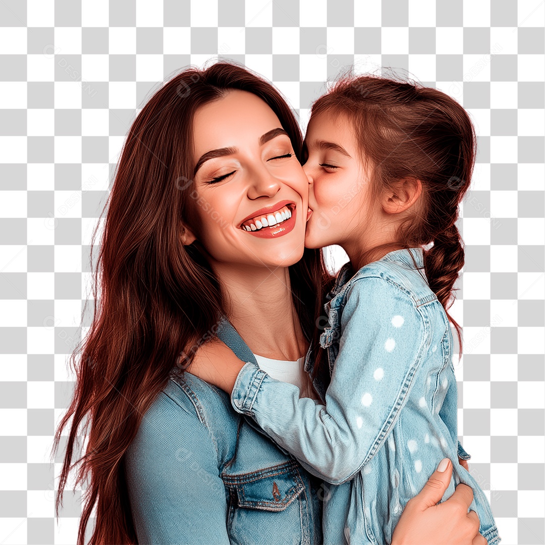 Mãe e Filha PNG Transparente