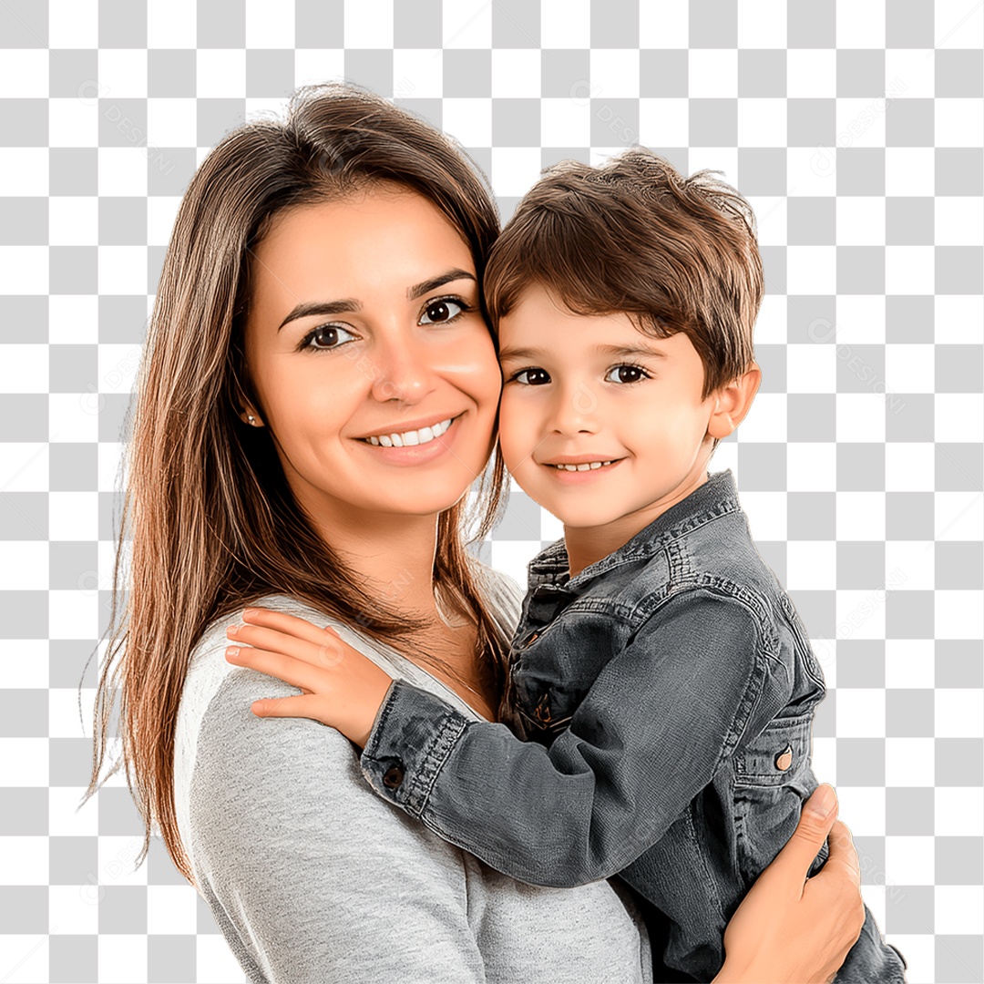 Mãe e Filho PNG Transparente