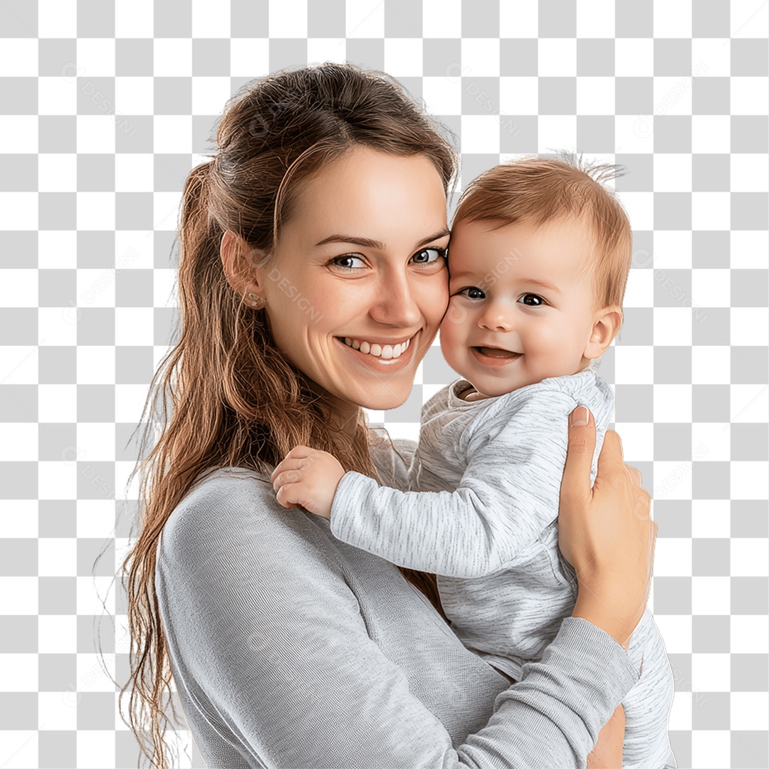 Mãe e Filho PNG Transparente