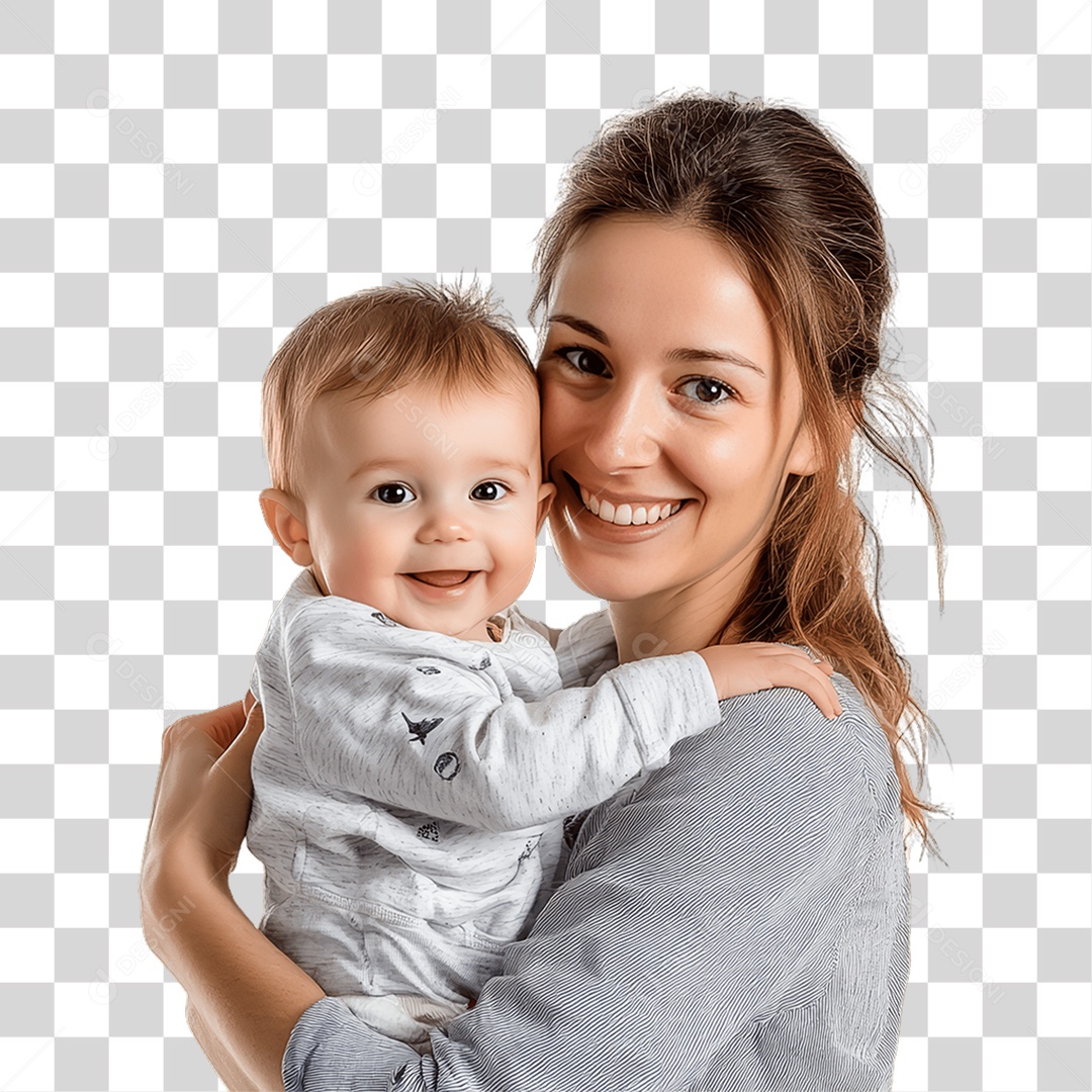 Mãe e Filho PNG Transparente