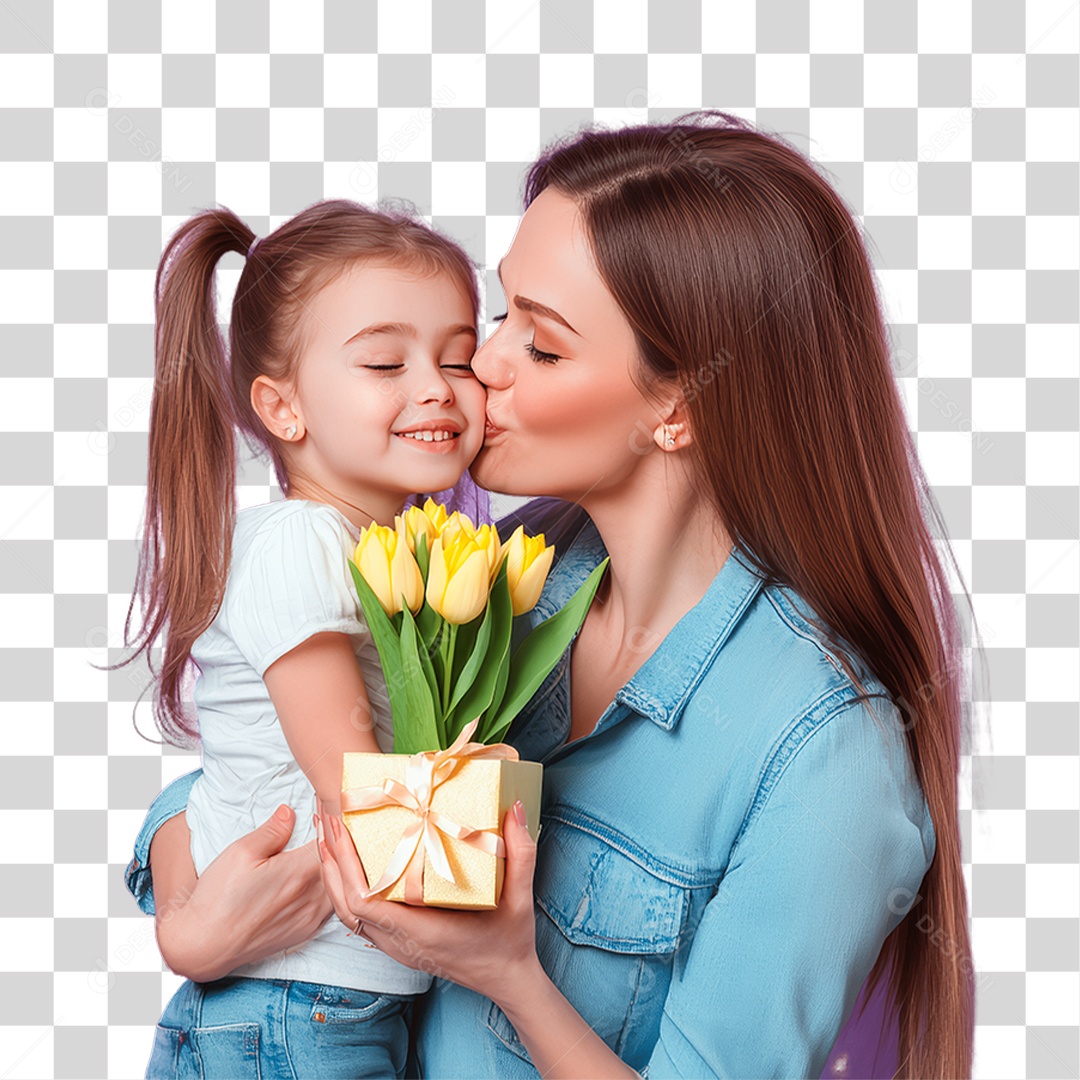 Mãe e Filha PNG Transparente