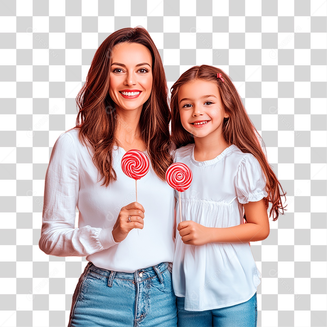 Mãe e Filha PNG Transparente