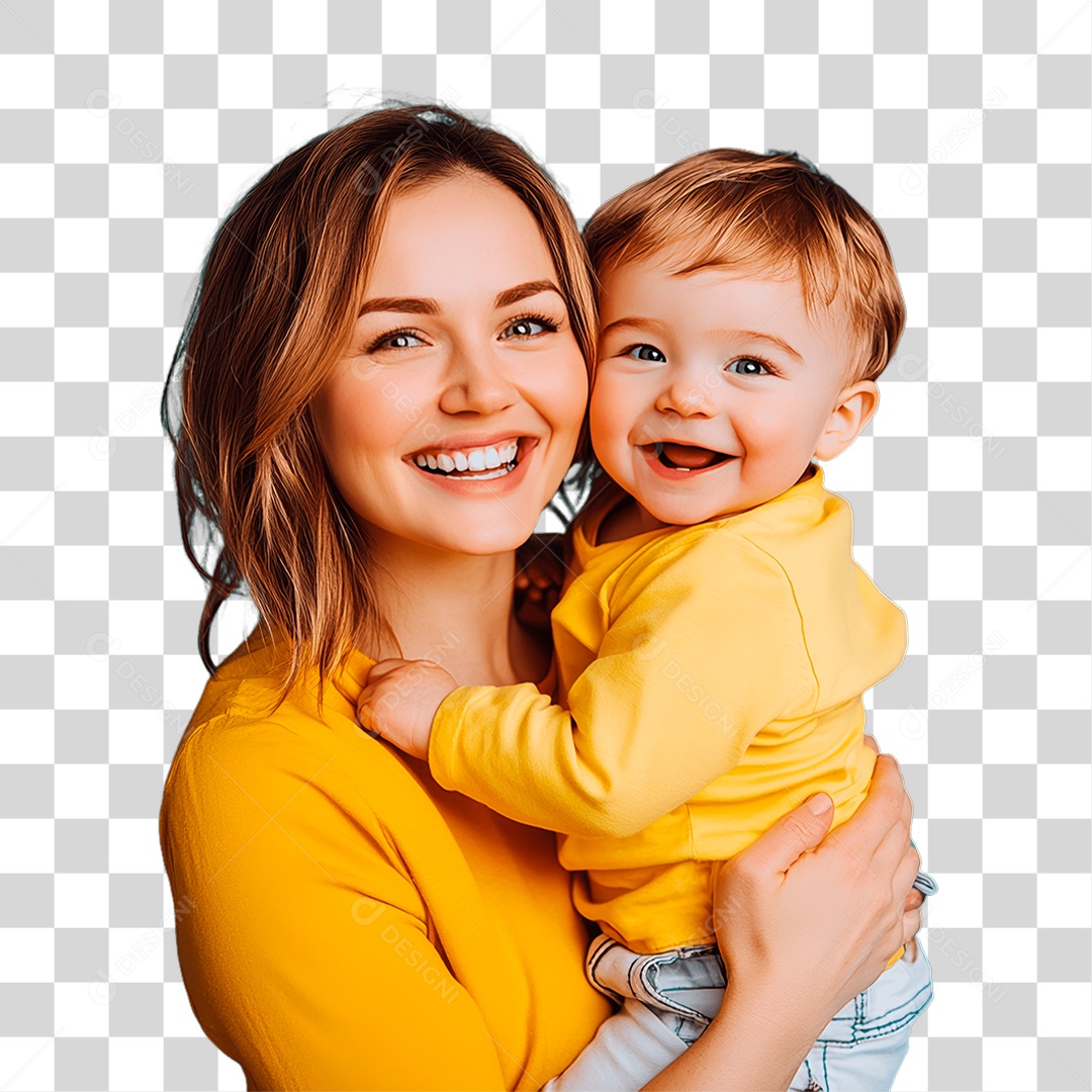 Mãe e Filho PNG Transparente