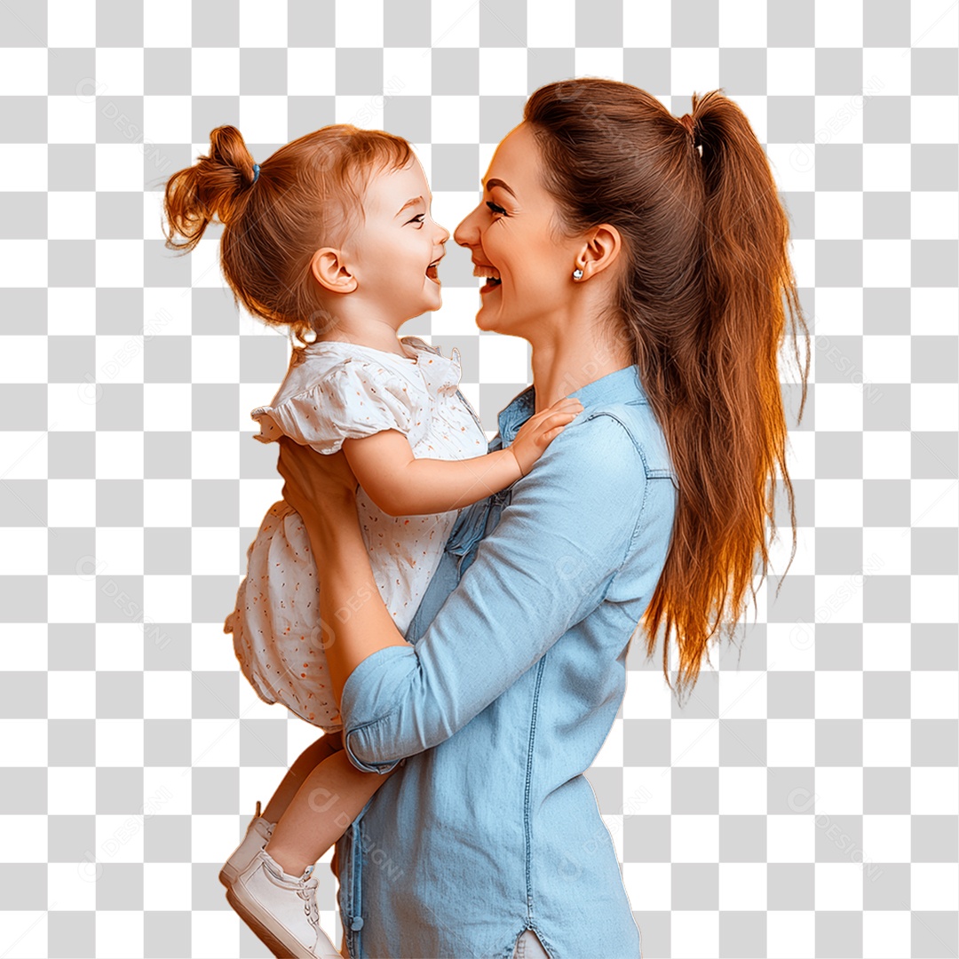 Mãe e Filha PNG Transparente