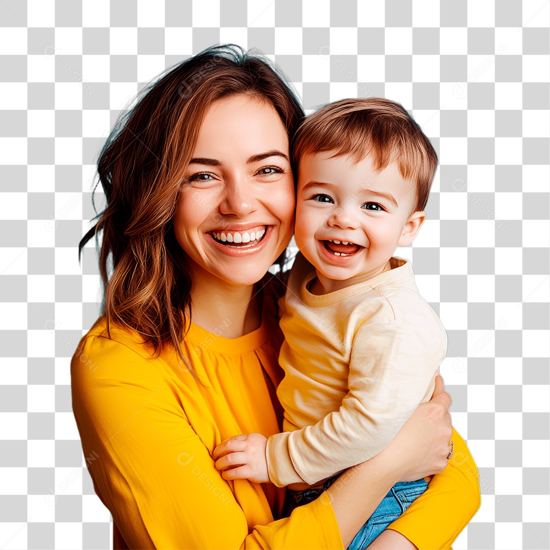 Mãe e Filho PNG Transparente