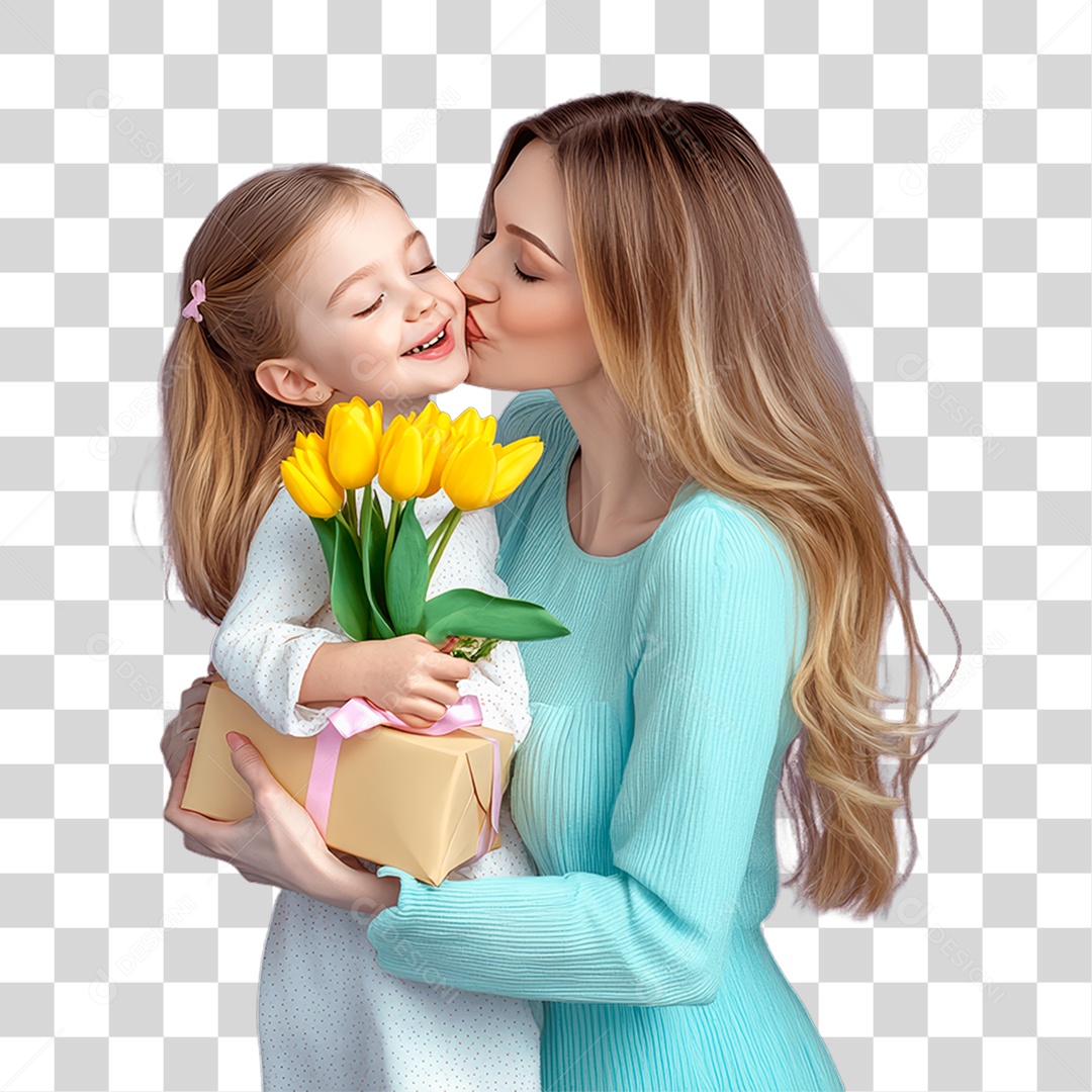 Mãe e Filha PNG Transparente