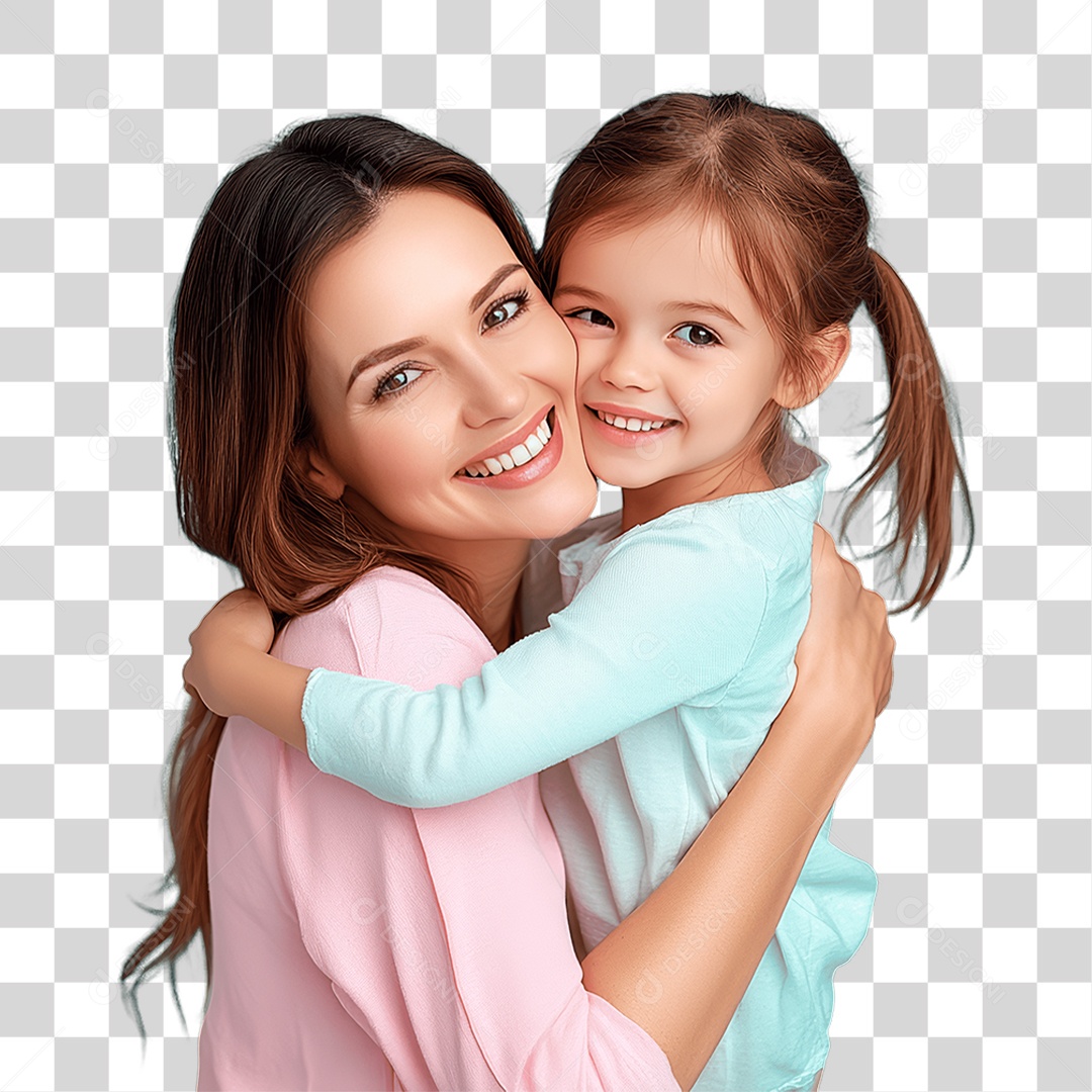 Mãe e Filha PNG Transparente