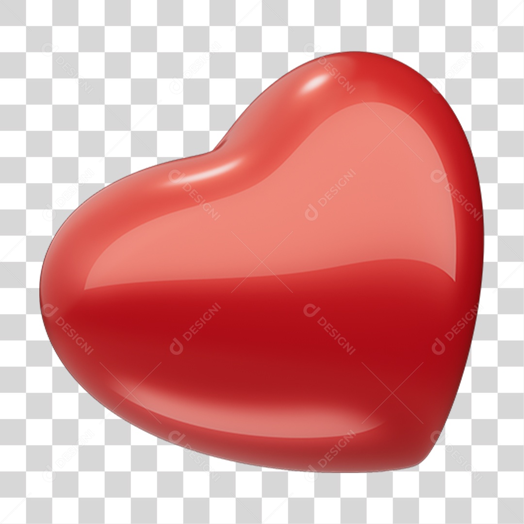 Coração Vermelho PNG Transparente