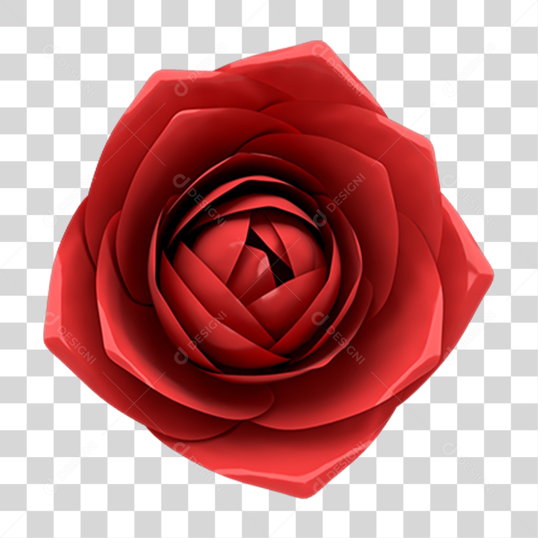 Rosa Vermelha PNG Transparente