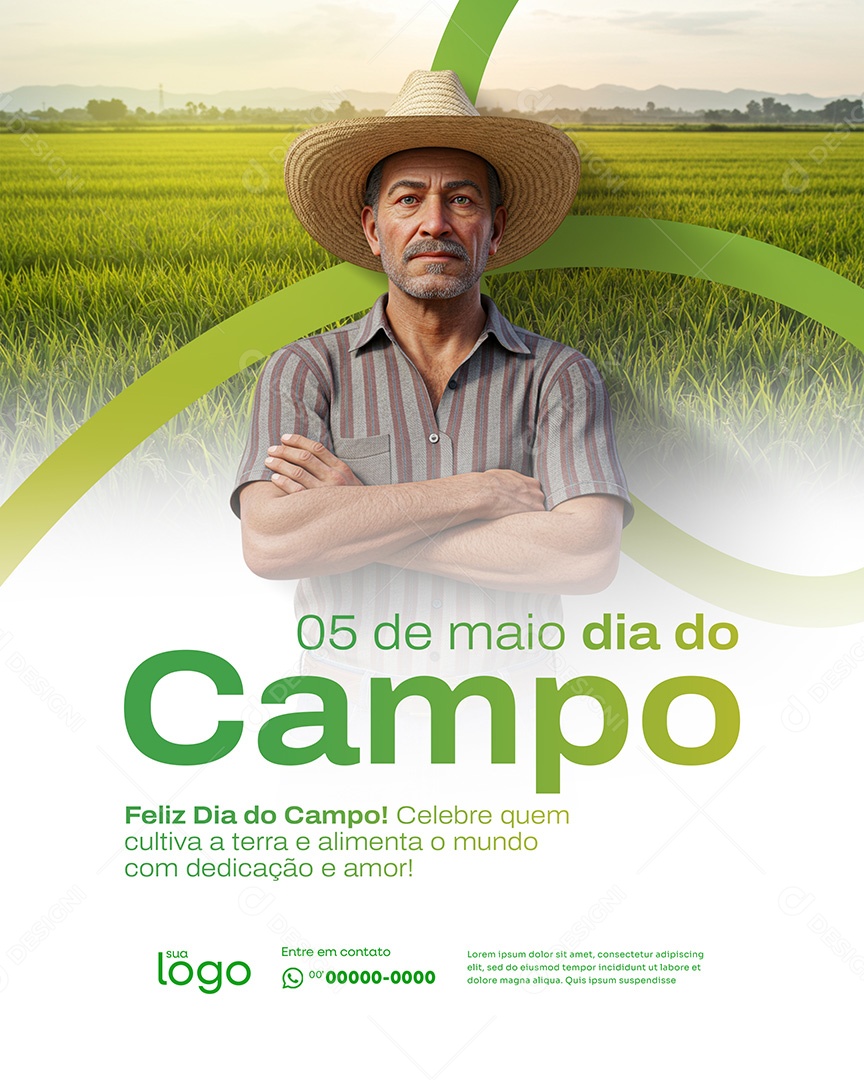 05 de Maio Dia do Campo Social Media PSD Editável