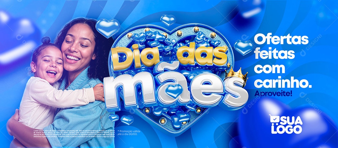 Banner Dia das Mães Ofertas Social Media PSD Editável