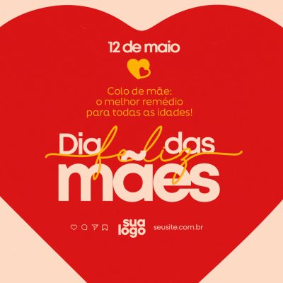 Feliz Dia das Mães 11 de Maio Social Media PSD Editável