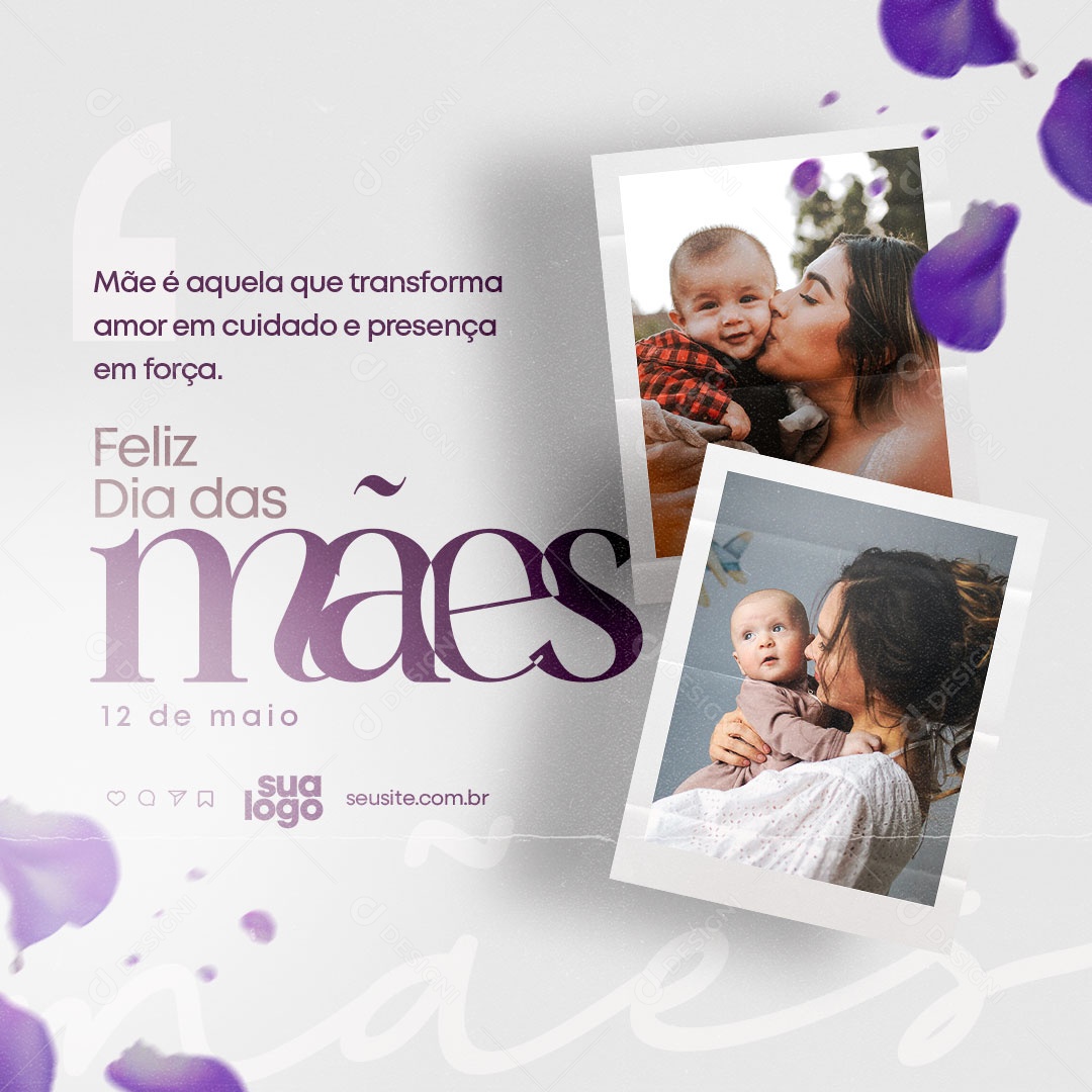 Feliz Dia das Mães 11 de Maio Social Media PSD Editável