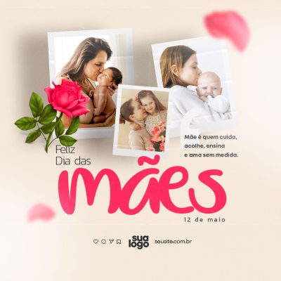 Feliz Dia das Mães 11 de Maio Social Media PSD Editável