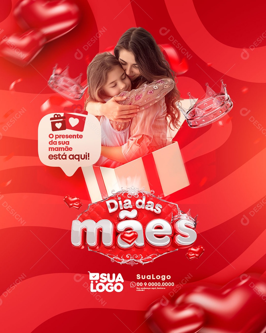Feliz Dia das Mães 11 de Maio Social Media PSD Editável