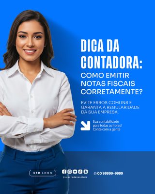 Contabilidade Social Media PSD Editável