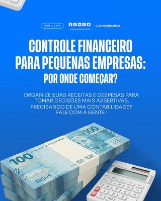 Contabilidade Social Media PSD Editável