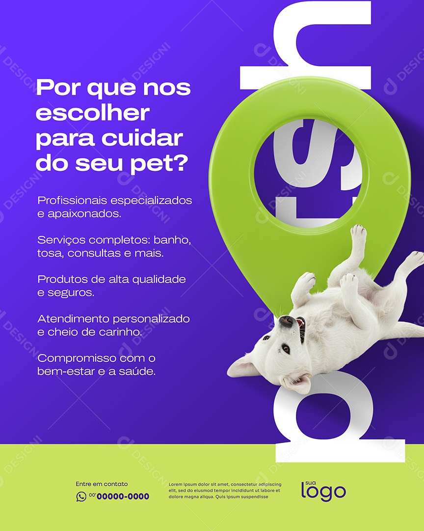 Pet Shop Social Media PSD Editável