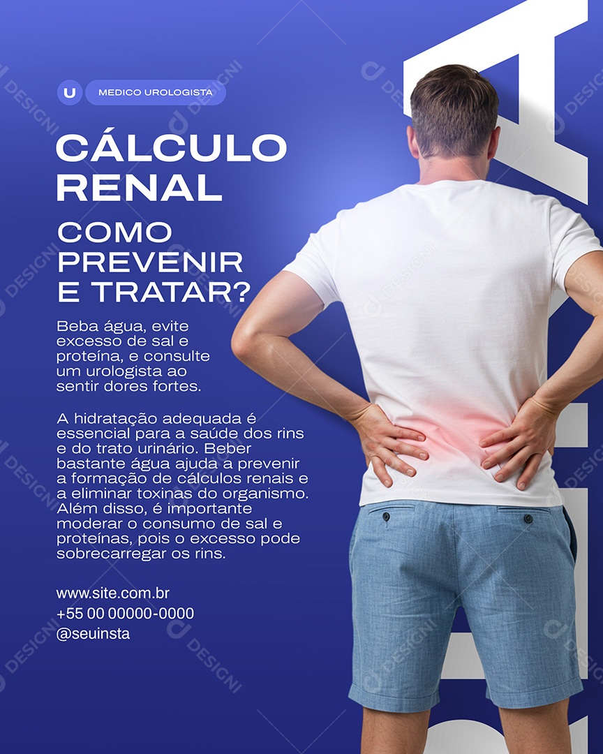 Urologista Social Media PSD Editável