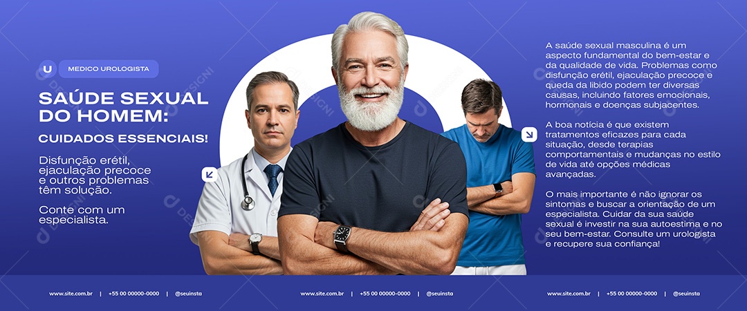 Urologista Social Media PSD Editável