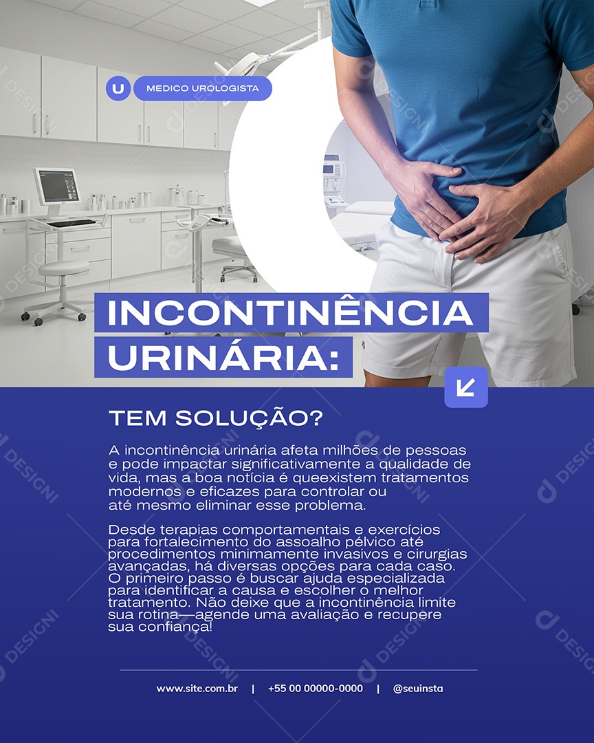 Urologista Social Media PSD Editável