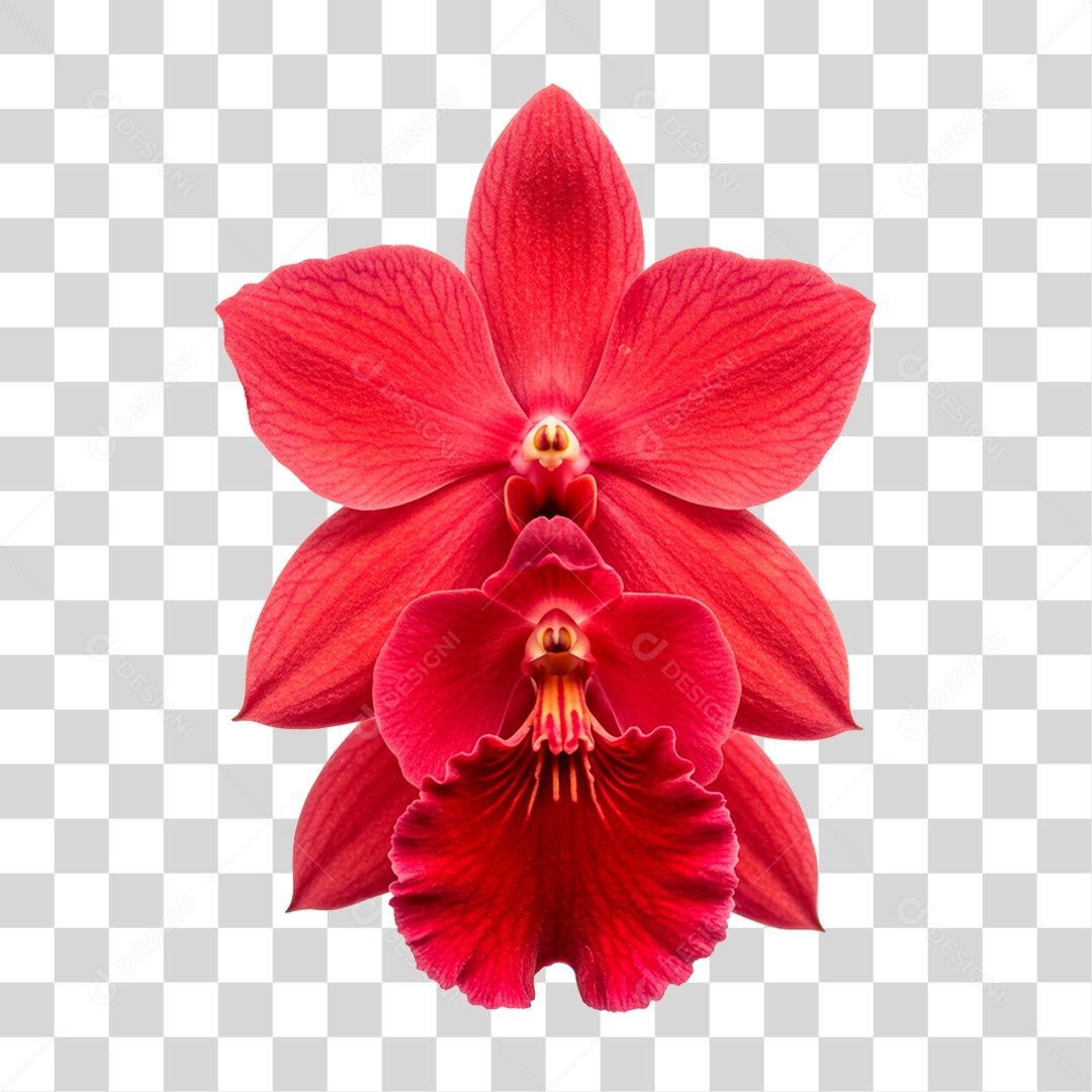 Flor Vermelha PNG Transparente