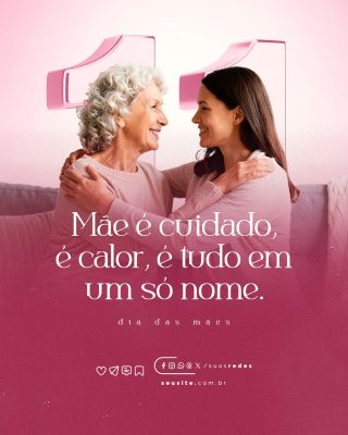 Dia das Mães 11 de Maio Social Media PSD Editável
