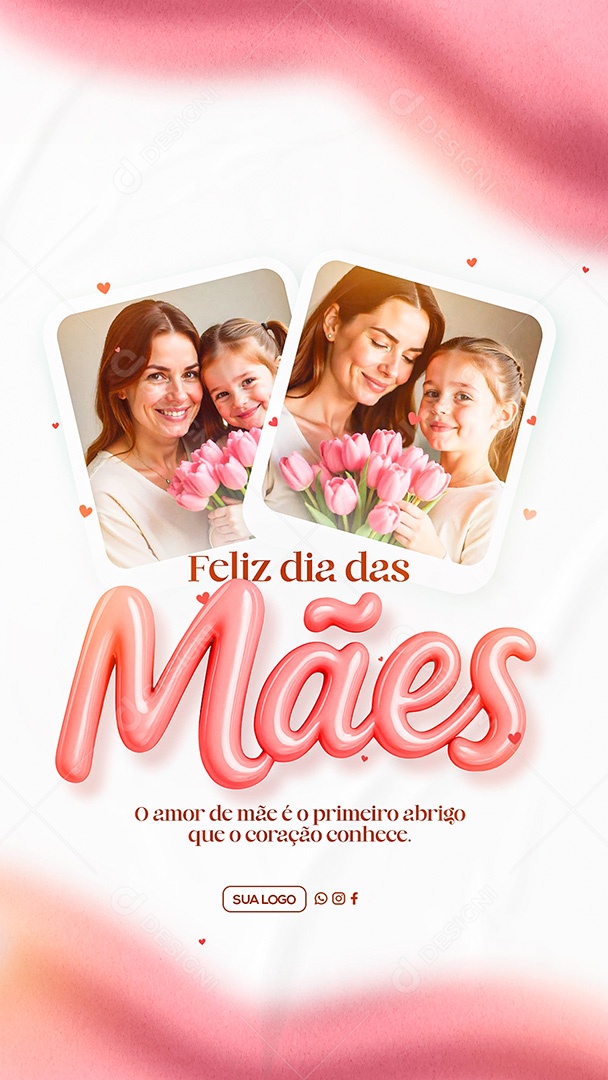 Story Feliz Dia das Mães 11 de Maio Social Media PSD Editável