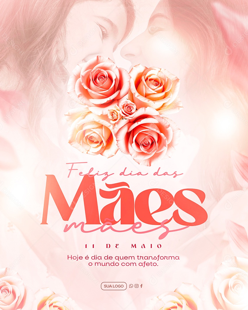 Feliz Dia das Mães 11 de Maio Social Media PSD Editável