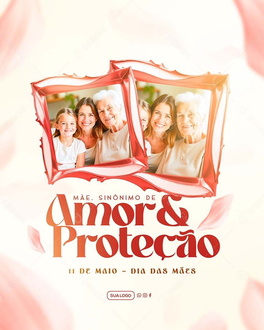 Feliz Dia das Mães 11 de Maio Social Media PSD Editável