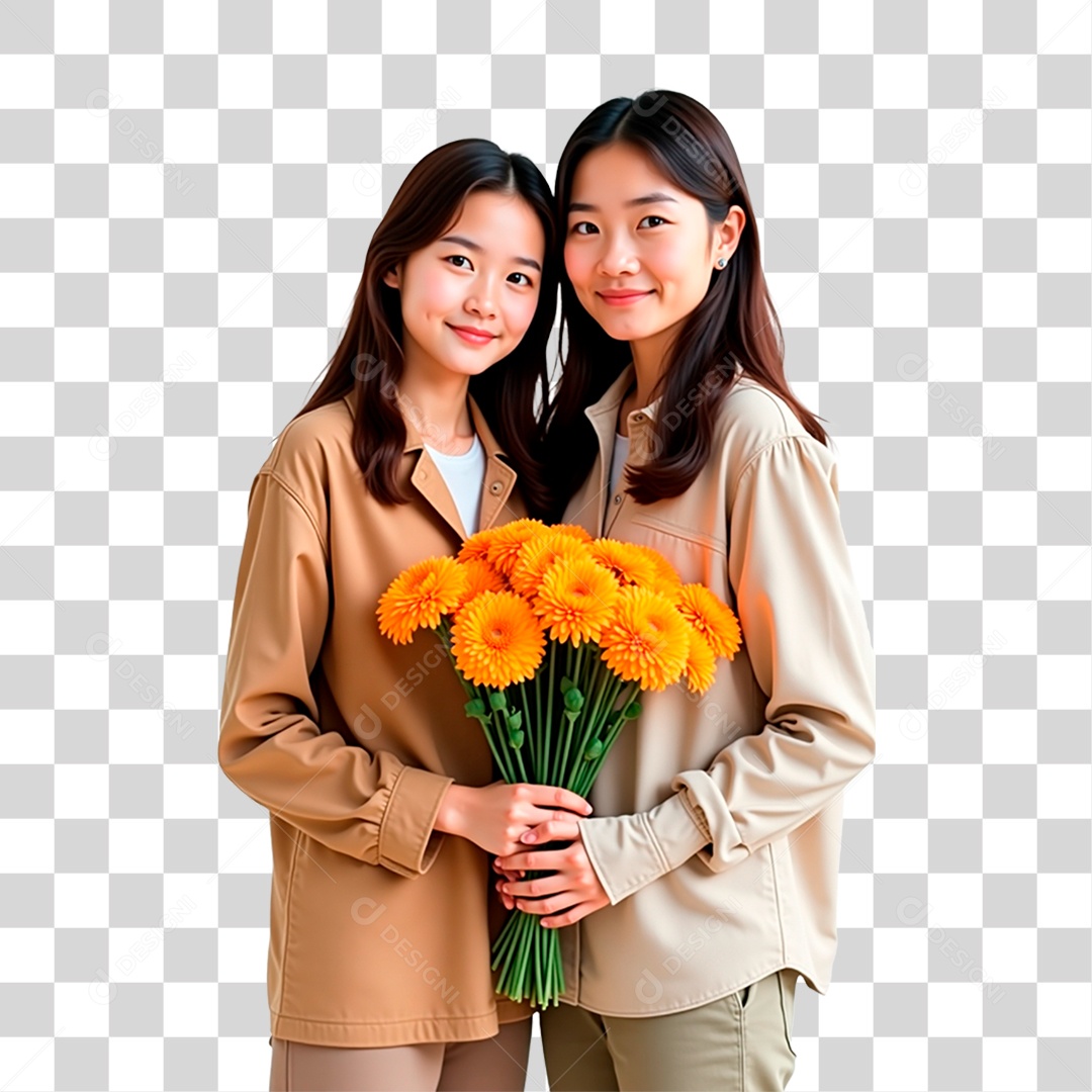 Mãe e Filha PNG Transparente