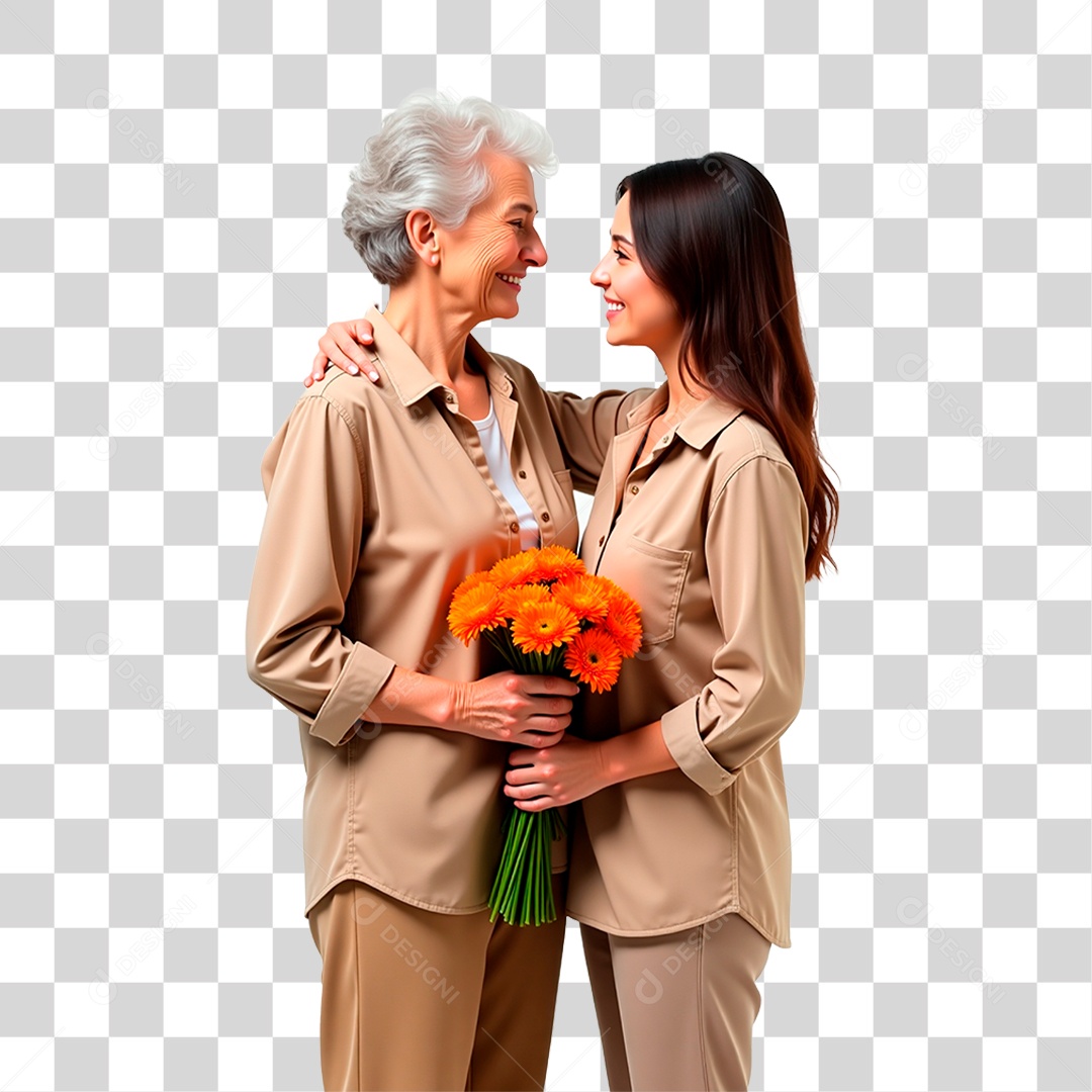 Mãe e Filha PNG Transparente