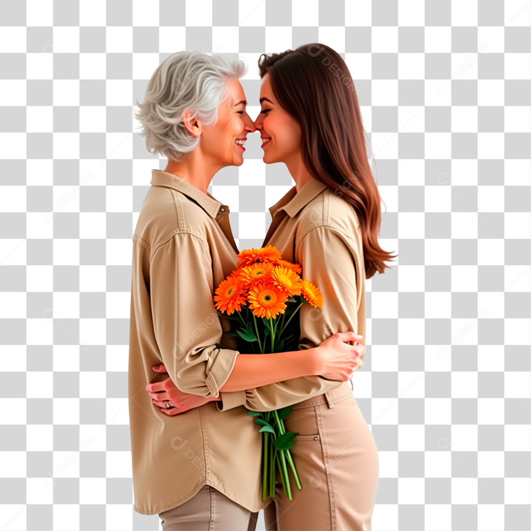 Mãe e Filha PNG Transparente