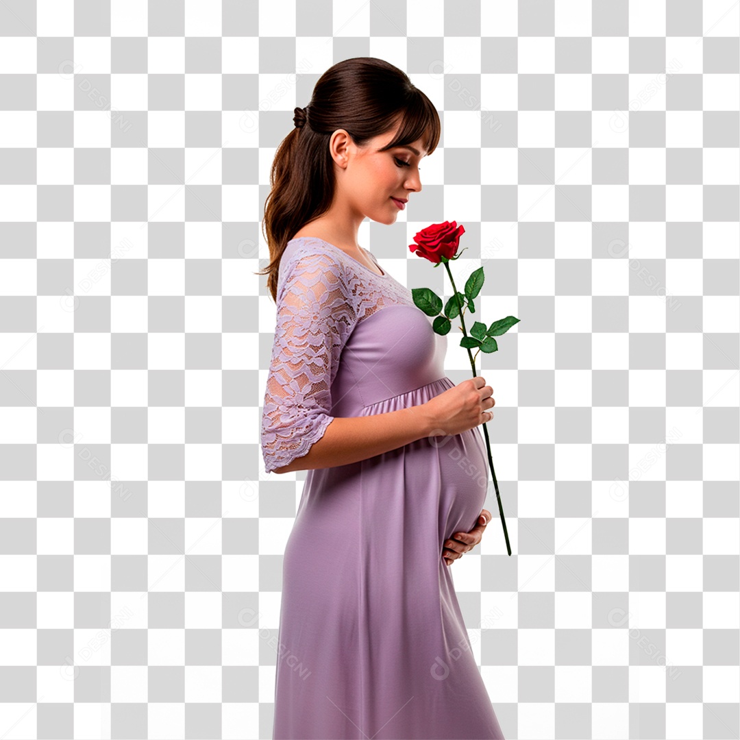 Mulher Grávida PNG Transparente