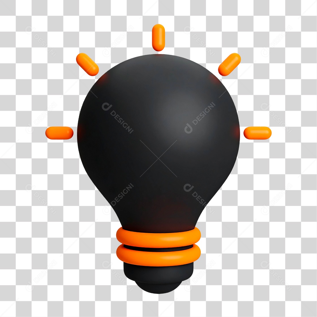 Lâmpada Preta PNG Transparente