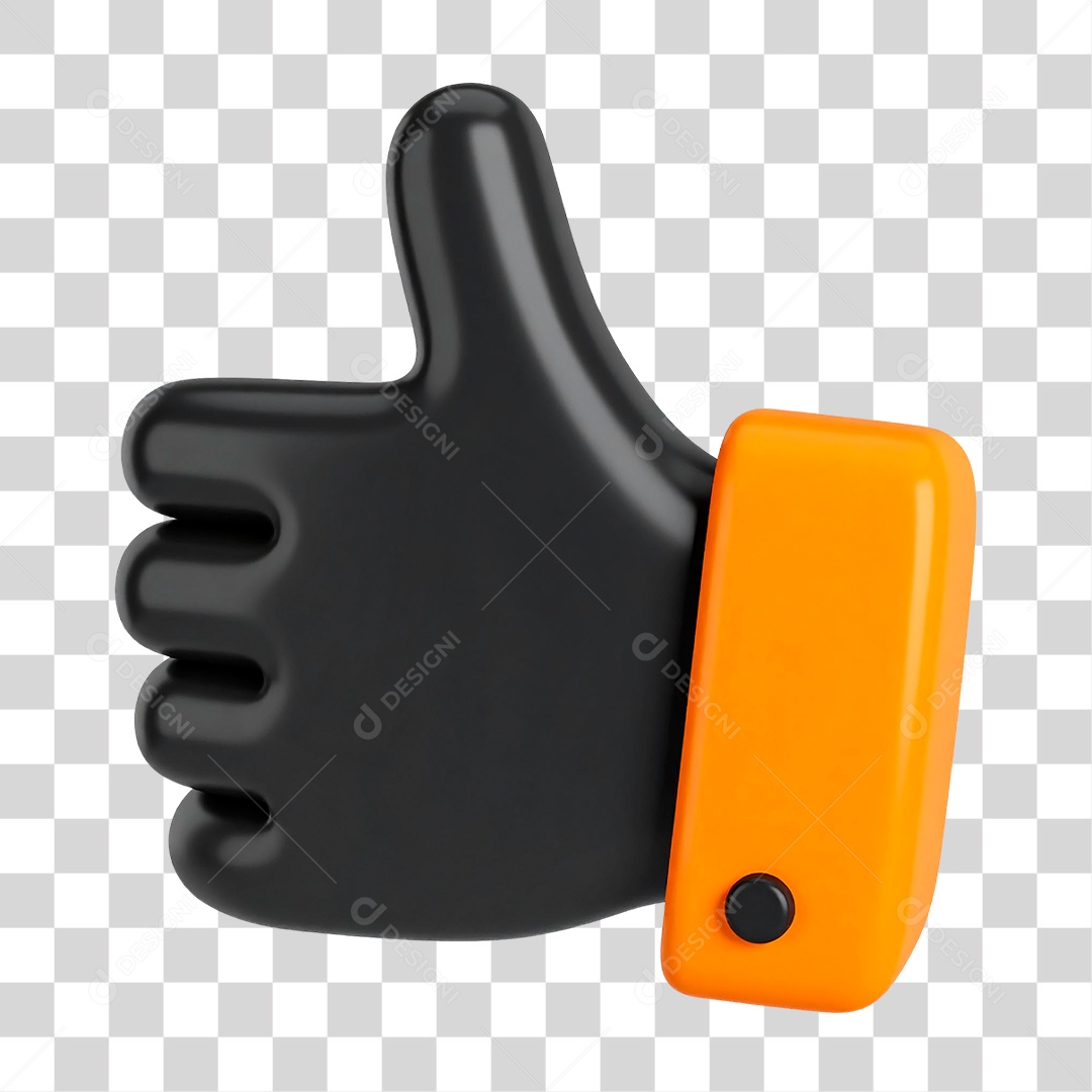 Ícone 3D Like PNG Transparente