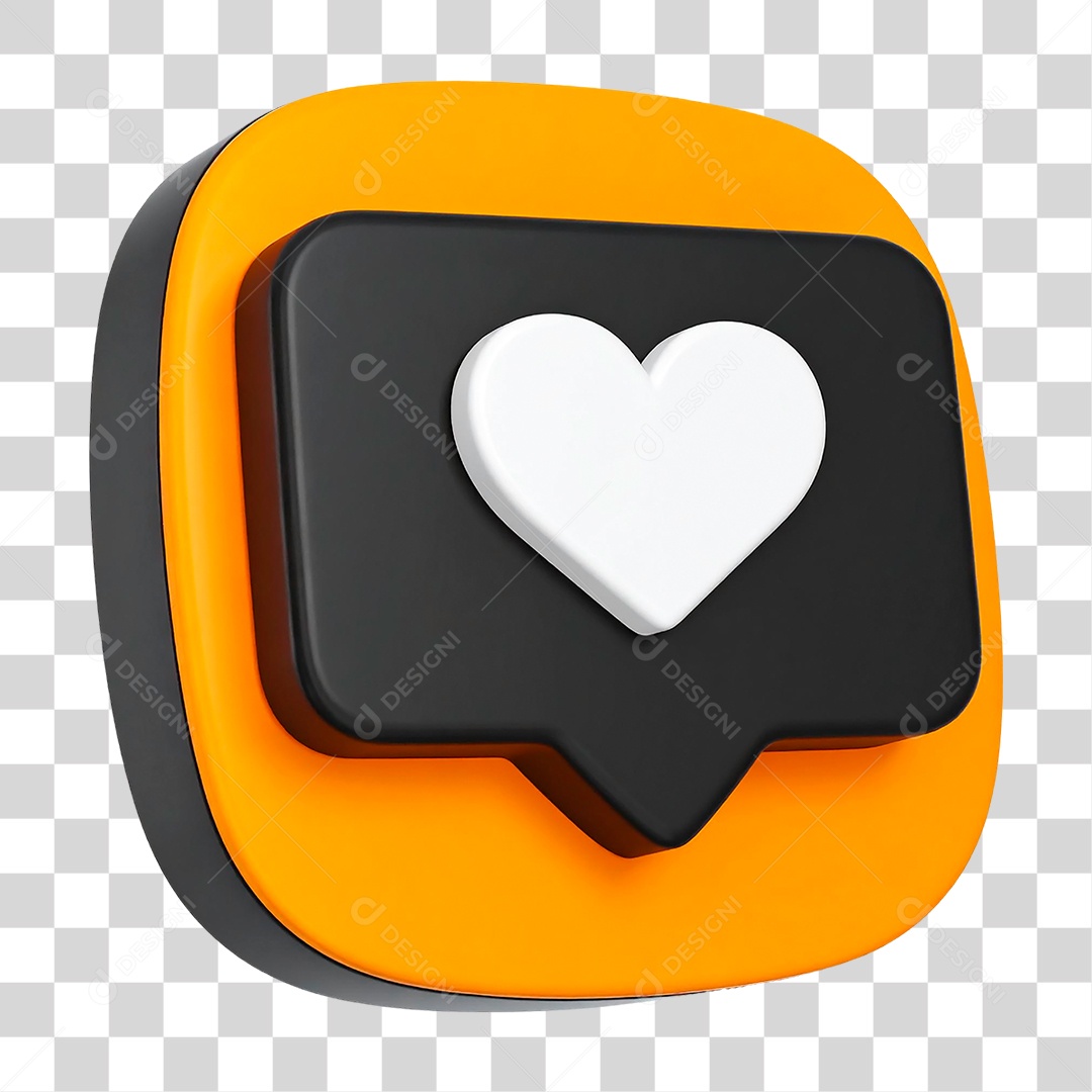 Caixa de Texto 3D PNG Transparente