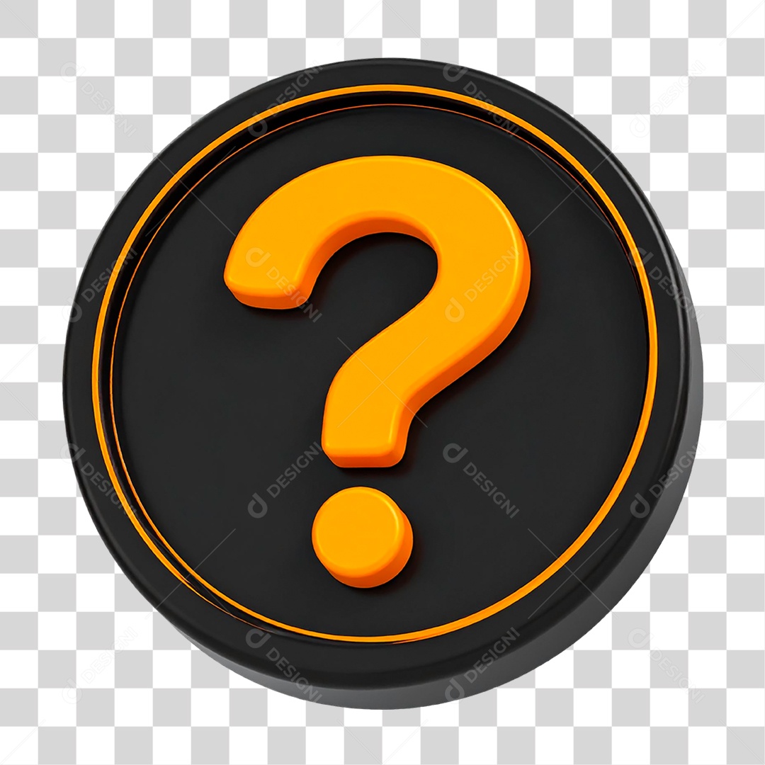 Ícone Sinal de Interrogação PNG Transparente