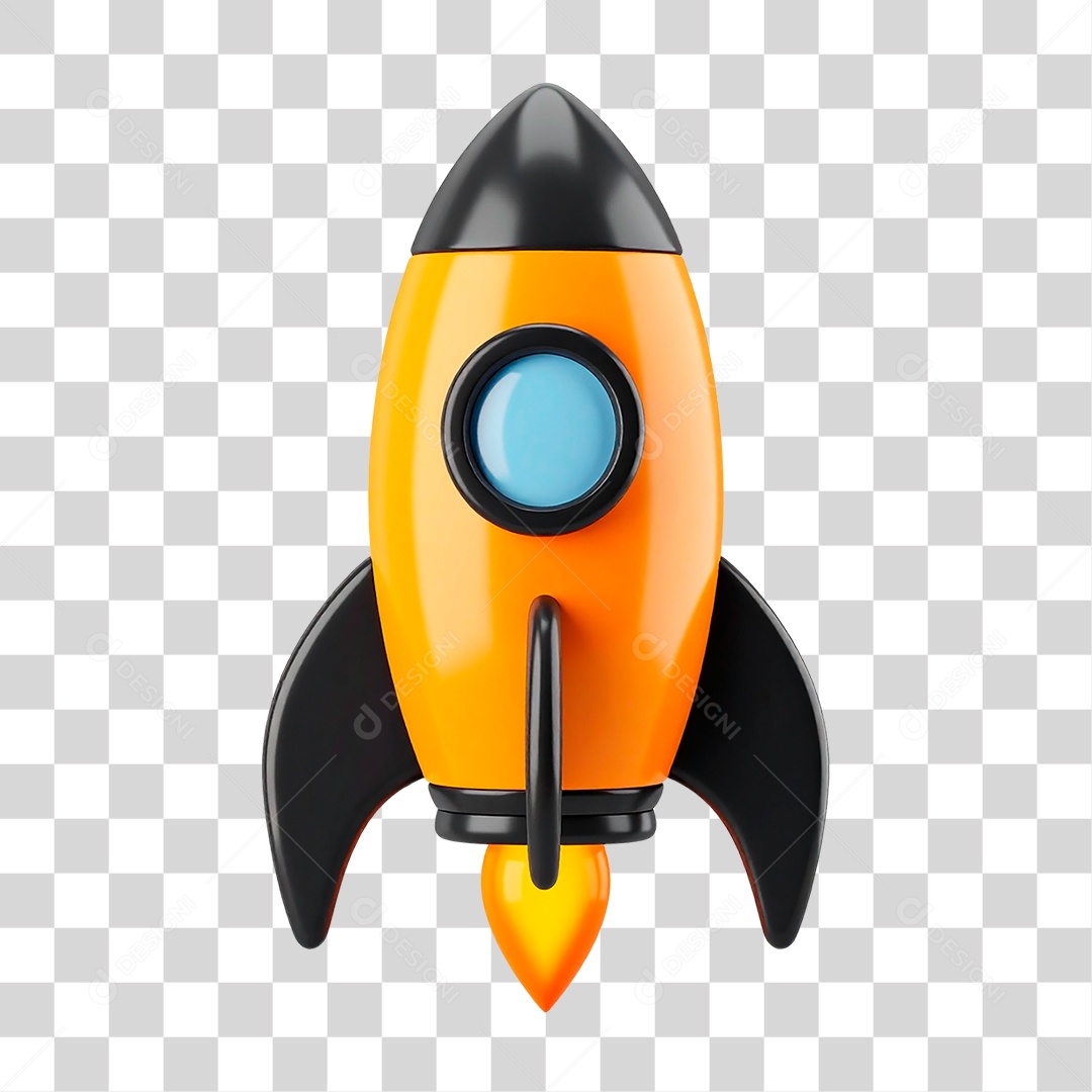 Foguete Espacial PNG Transparente