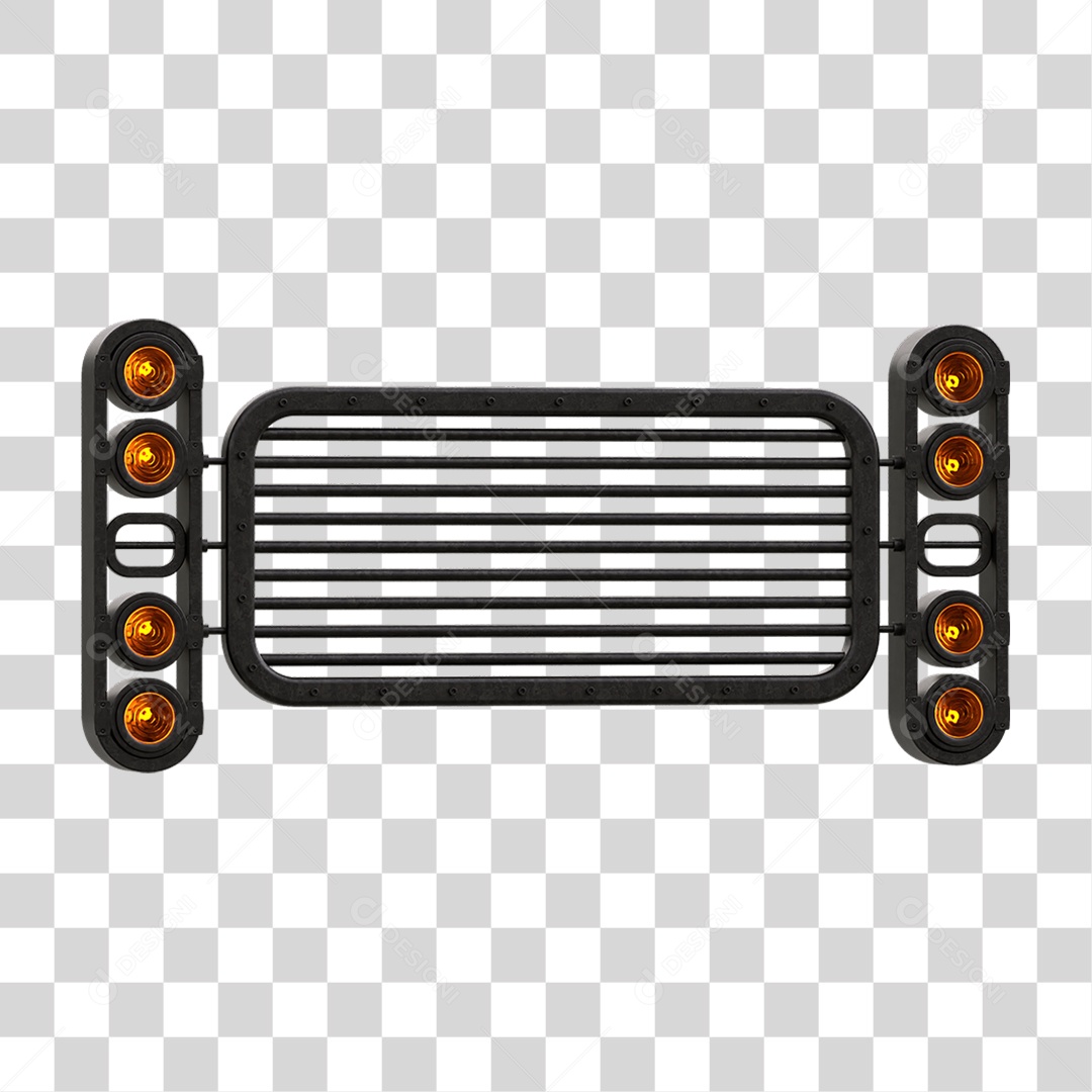 Painel de Metal com Led PNG Transparente