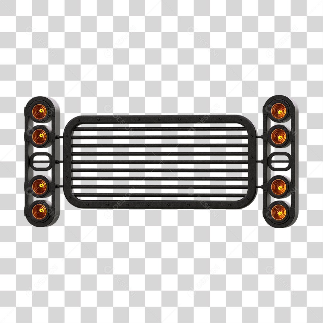 Painel de Metal com Led PNG Transparente