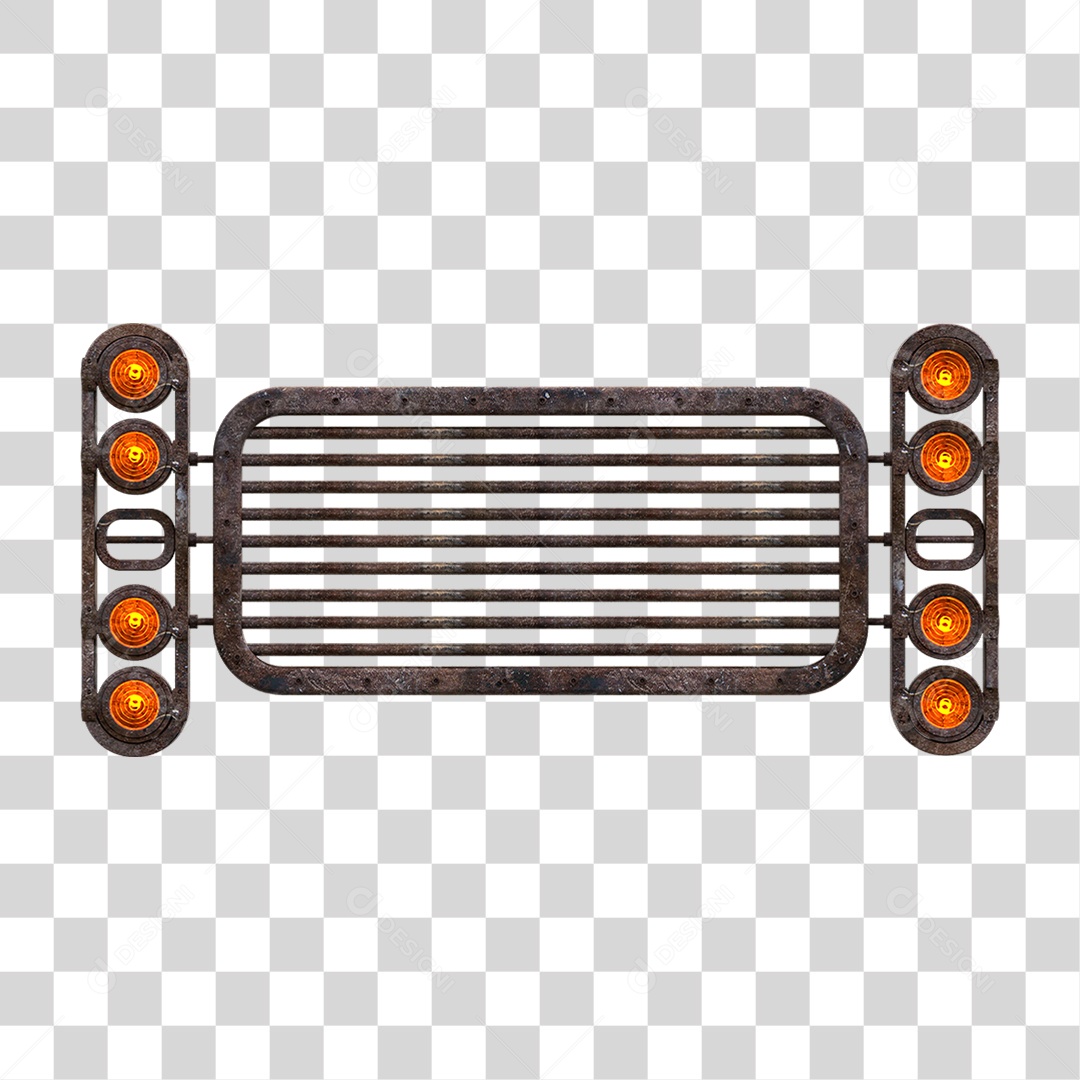 Painel de Metal com Led PNG Transparente