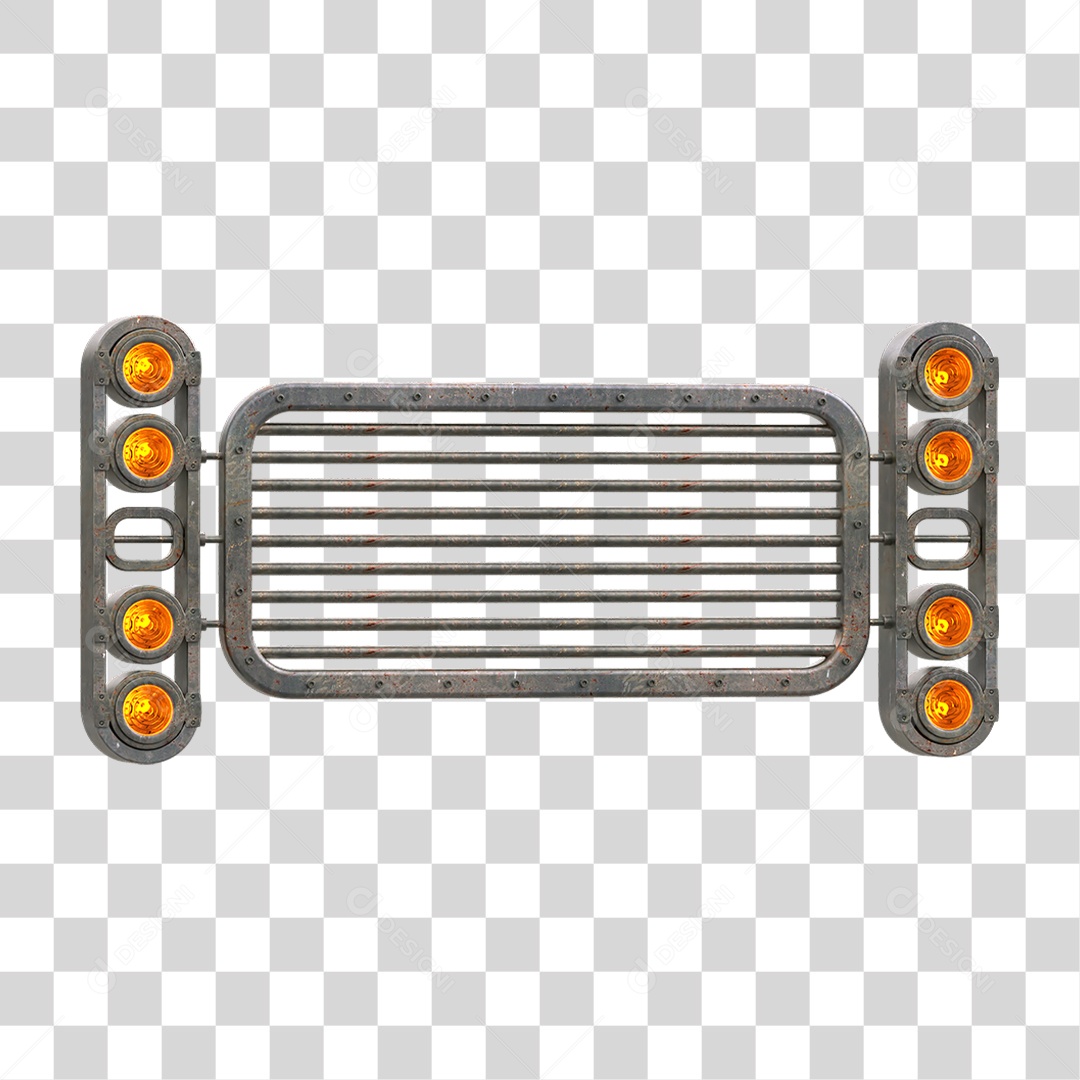 Painel de Metal com Led PNG Transparente