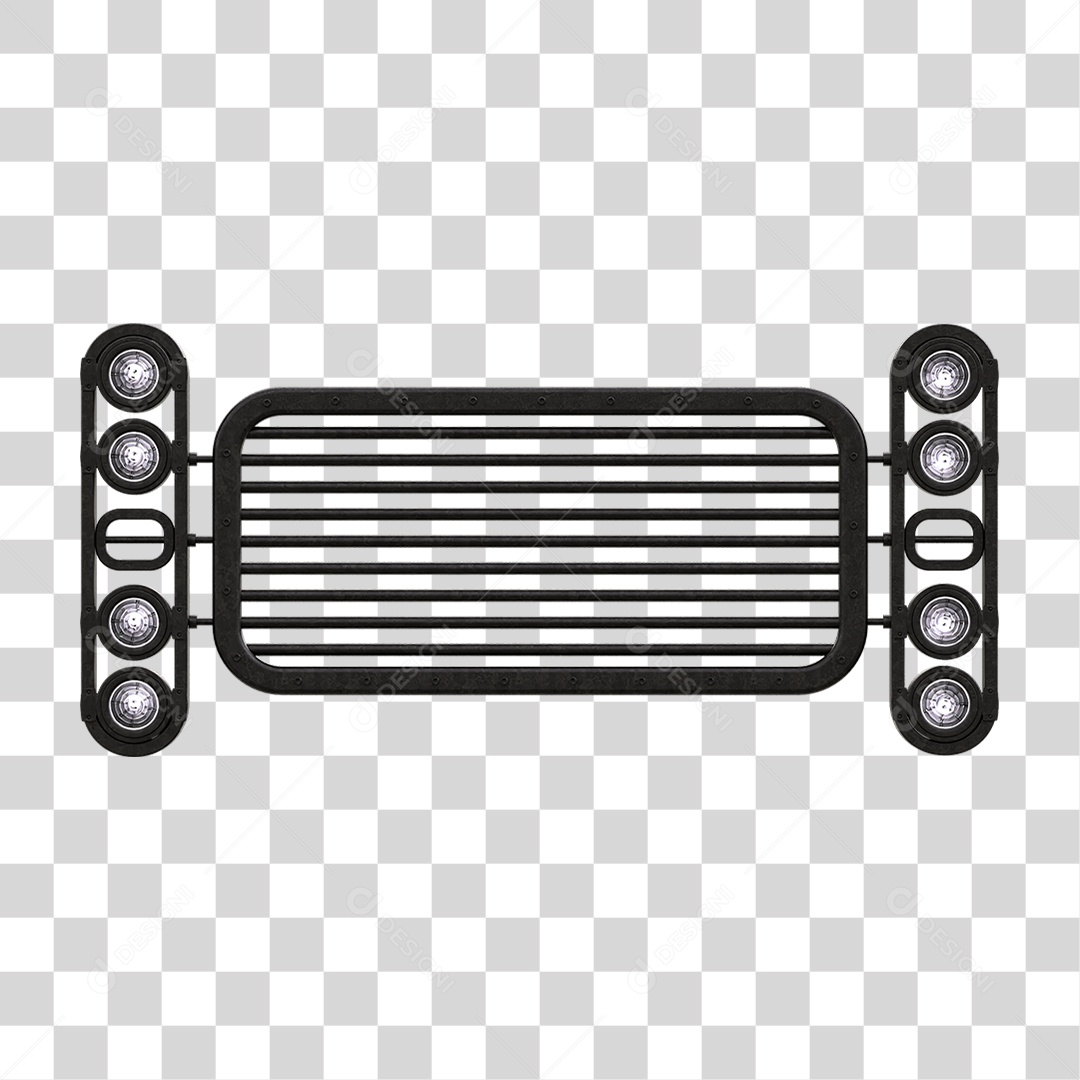 Painel de Metal com Led PNG Transparente