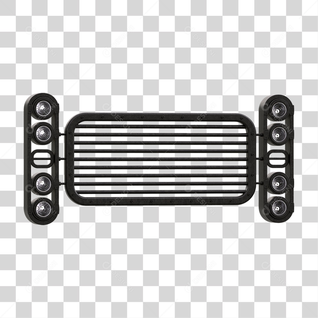 Painel de Metal com Led PNG Transparente