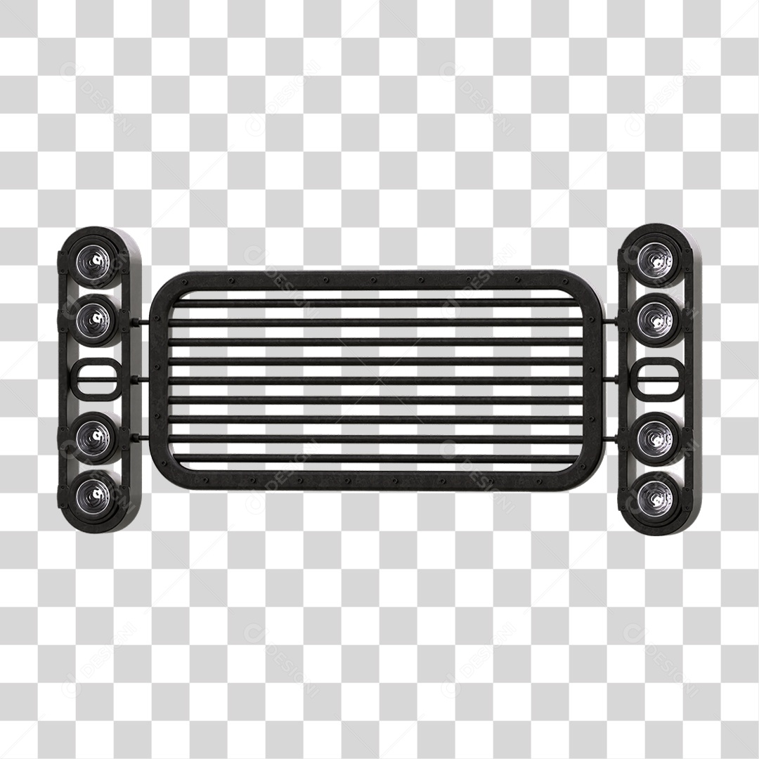 Painel de Metal com Led PNG Transparente