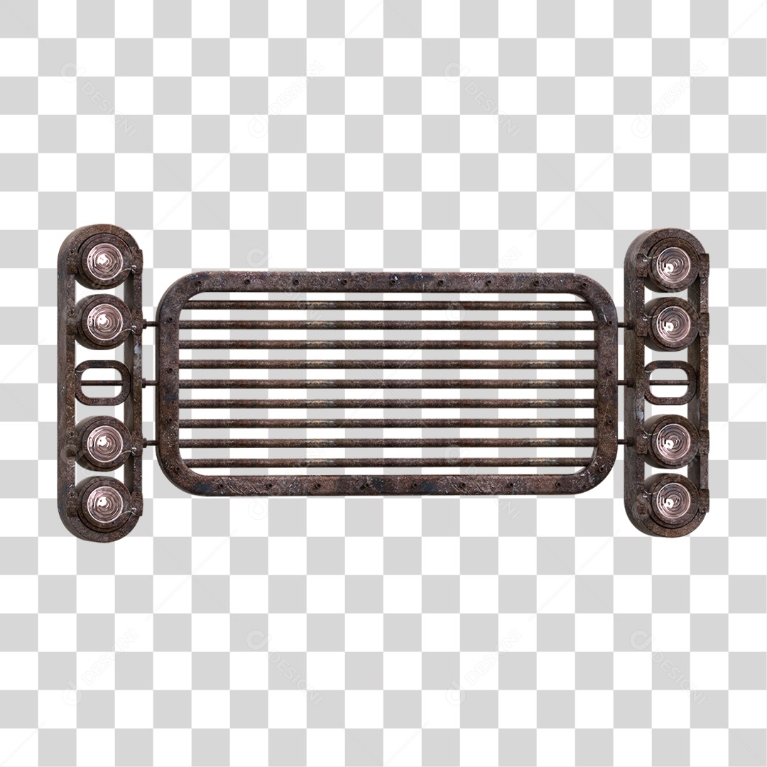 Painel de Metal com Led PNG Transparente