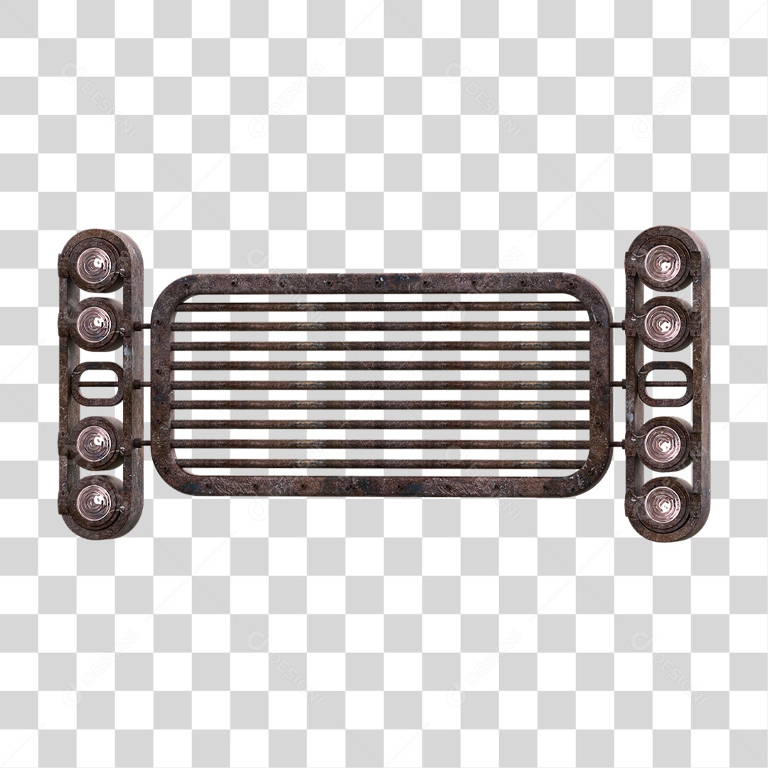 Painel de Metal com Led PNG Transparente